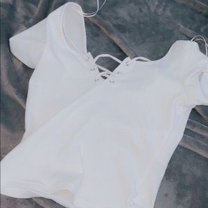 white lace top